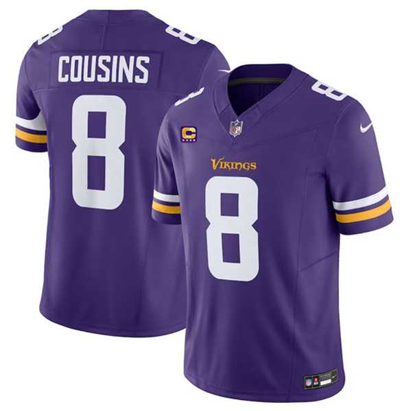 Men & Women & Youth Minnesota Vikings #8 Kirk Cousins Purple 2023 F.U.S.E. With 4-Star C Patch Vapor Untouchable Limited Jersey,We sell and wholesale Men & Women & Youth Minnesota Vikings #8 Kirk Cousins Purple 2023 F.U.S.E. With 4-Star C Patch Vapor Untouchable Limited Jersey on line form chian!